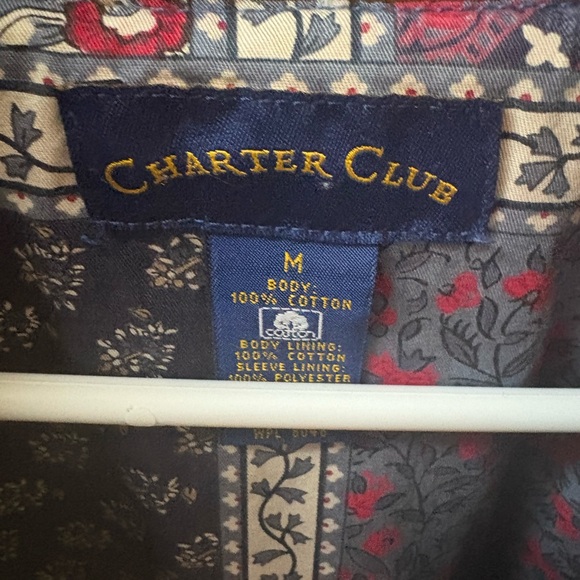 Charter Club Floral Patterned Jacket - Picture 3 of 4